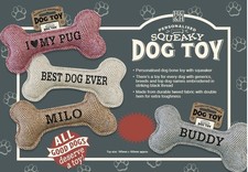 Personalised Squeaky Dog Toys