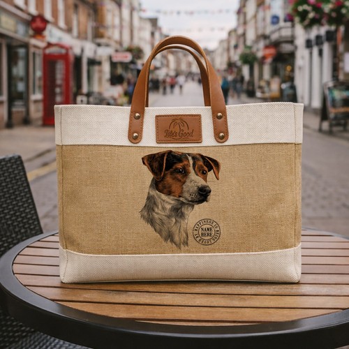 Jack russell tote - tote, large